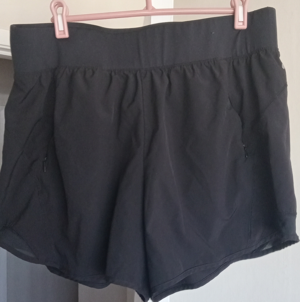 Tek Gear Athletic Workout Woman's Shorts XL Black